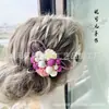 Nuevos Accesorios Florales para el Cabello Estilo Japonés, Adornos Tradicionales Japoneses para el Cabello, Bolas de Seda con Lazo de Agua, Accesorios de Flores para Kimono y Yukata