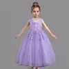 Vestido de Princesa para Meninas Vestido de Casamento Fofo Vestido de Verão Daminha Vestido de Festa de Aniversário Vestido para Apresentação de Piano no Palco Saia