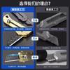 Cuchillo de utilidad de alta resistencia, todo de acero, Cuchillo grueso para papel tapiz, Especial para abrir paquetes, Portacuchillos de metal multifuncional