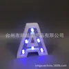 Lámpara de Letra de Madera con Espejo de Cristal Iluminación LED del Alfabeto Inglés Adornos Luz de Noche para Niños Iluminación Ambiental