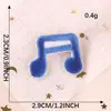 Etiqueta de bordado por computadora con símbolo musical de dibujos animados, etiqueta de tela, accesorios de ropa, decoración, libro de mano, bricolaje, autoadhesivo, pegatina de tela bordada