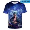 Nueva camiseta de manga corta con impresión a color 3D de anime japonés Xiaohai, ropa de tendencia