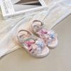 Sandalias de Princesa Elsa para Niñas Verano 2026 Nuevos Zapatos de Dibujos Animados para Niños Zapatos de Playa de Cristal para Niñas Pequeñas