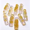 Pingente de Buda de Calcedônia Colorida Tipo Gelo Ágata Natural Doce Nuvem Auspiciosa Fechadura Pingente de Jade Raposa Corrente