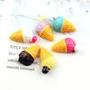 Cono de Helado con Relleno de Crema, Juguete de Helado, Caja de Papelería Creativa Simulación DIY Pegamento de Crema Accesorios Materiales
