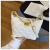 Bolsas de Mujer Transfronterizas 2025 Nueva Moda Trendy Bolso Cruzado Versátil Bolso Cubo de Hombro con Cadena Texturizado Acolchado