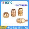 Tubo de Cobre Recto Acampanado con Rosca Exterior de Cobre Puro Tdpc Tubo de Aluminio Conector Acampanado con Rosca Exterior Recto Pasante de 1/2/3/4 Pulgada