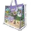 Bolso Bandolera de Hombro Tejido de PP de Fábrica Potente Almacenamiento de Gran Capacidad Empaque Bolsa Ecológica con Dibujos de Animales Entorno de Compra en Supermercado