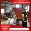 Secador Industrial Grande para Pimenta Secador Automático de Esteira Malhada Equipamento para Secagem de Pimenta Congelada Secador de Pimenta Congelada