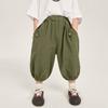 Calça Sete-Quartos Changguo Clothing para Meninos Calças de Verão Finas Infantis Estilo Coreano Calças Casuais para Bebês e Crianças