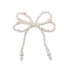 Versión coreana de un sencillo lazo de perlas de cristal, accesorios para el cabello, pendientes y tocados hechos a mano con cuentas, versión coreana, estilo simple.
