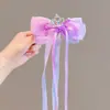 Diadema con Lazo Pasador para Niños Pasador de Princesa con Cinta Pasador Trenzado Lazo para el Cabello de Niña de Moda y Lindo Verano