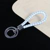 Llavero de cuerda de cuero PU tejido creativo para hombre, llavero de cuero para coche, llavero de cuero, fabricante mayorista