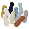 Calcetines de barco de corte bajo primavera y verano calcetines de algodón para mujer calcetines finos de agujero calcetines de malla invisibles moda simple color liso combinan con todo calcetines para aire acondicionado