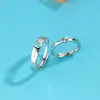 Anillo de Pareja Corazón Infinito para Hombre y Mujer Un Par de Anillo Abierto de Moda Suministro Transfronterizo Anillo de Amor