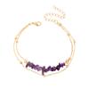 Tobillera de Cristal de Múltiples Capas Estilo Frío de Celebridad de Internet Accesorios Transfronterizos Europeos y Americanos Tobillera Bohemio Elegante de Moda para Mujer