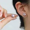 Pendientes de Botón de Perla Imitación Shijia Mantou, Pendientes Exquisitos y de Alta Gama, Nuevos Accesorios para Orejas Populares Versátiles 2026, Caja de Regalo Semanal