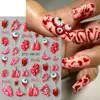 Pegatinas de Arte de Uñas Nuevas Transfronterizas Estampadas Estéreo 5D Halloween Vísceras Corazón Órgano Horror Pegatinas Adhesivas para Uñas