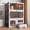 Gaiola para Gatos com Espaço Livre, Banheiro para Gatos Doméstico, Casa para Gatos Integrada, Abrigo para Gatos, Novo Ninho para Gatos, Armário para Gatos, Vila para Gatos Interna