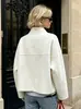 Abrigo de lana casual europeo y americano transfronterizo para mujer, estilo corto, moda otoño e invierno 2026, chaqueta gruesa de lana color albaricoque para mujer