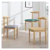Silla de esquina de hierro forjado, venta al por mayor, para té con leche, aperitivos, restaurante de comida rápida, café, restaurante occidental, Internet, celebrante, silla de comedor, taburete con respaldo