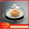 Tampa de Alimento Redonda Tampa de Jantar Tampa de Alimento Transparente Resistente a Estilhaços Tampa de Vegetais Tampa de Pão Sobremesa Tampa de Conservação em Acrílico Tampa à Prova de Poeira