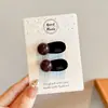 Pinza para el pelo de lunares de dopamina para mujer, Pinza lateral dulce y versátil, Pinza Bb linda, Pinzas de colores para flequillo y cabello, Pasador de moda