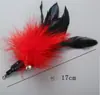 Suministros para Mascotas Juguetes para Gatos Pluma de Colores Cabezal de Repuesto Combinación Palo para Molestar Gatos Caña de Pescar Interactiva Fábrica Transfronteriza
