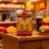 Bolsas de Delivery para Simulação, Brinquedos de Comida de Restaurante Fast Food, Acessórios de Resina, Decorações para Cenas em Miniatura, Chaveiros DIY, Acessórios para Pentes