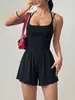 Amazon Europeo y Americano Transfronterizo 2026 Verano Nuevo Mono Corto Casual sin Tirantes para Mujer Pierna Ancha Ajuste Holgado
