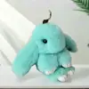 Venta al por mayor de fábrica imitación de pelo de conejo rex colgante de conejo de peluche fingiendo estar muerto lindo conejo MengMeng bolso de peluche accesorios para teléfono móvil coche llavero