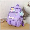 Popular este año bolso de doble hombro 2026 nuevo estilo mochila escolar para estudiante versión coreana moda dulce mochila bolso para estudiante universitario