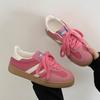Tênis Casuais Planos para Mulheres Primavera 2026 Retro Coreano Sapatos Brancos Estilo Campus Esportivo de Nicho Tênis de Treino Alemão Atacado