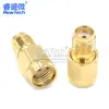 Conector coaxial RF de 50 ohmios RPSMA-KJ cabeza macho y hembra de doble paso agujero exterior a agujero interior base de antena de polo inverso