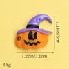 Nuevos y grandes accesorios de Halloween, cabeza de fantasma de resina, parche de calavera fantasma, accesorios de horquilla para fiesta de Halloween DIY