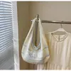 Bolso Tejido de Gran Capacidad Transfronterizo para Mujer Verano 2025 Nuevo Bolso de Hombro Casual Bolso Tote de Alta Gama para Viajes