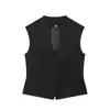 Chaleco con Botones y Pantalones de Falda con Cremallera Lateral de Moda para Mujer Estilo Europeo y Americano 2026 7755510 7798510