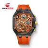 Reloj Impermeable para Hombre Chaxigo con Correa de Silicona, Versátil y de Moda, Reloj de Cuarzo para Negocios con un Diseño Elegante 6918