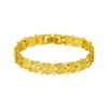 Elegante Mais Vendido Pulseira de Coração de Duas Fileiras Banhada a Ouro Peixes Pulseira de Peixe de Duas Fileiras Banhada a Ouro 24K Moedas Europeias Banhadas Venda Direta