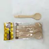 Cuchara de Madera Casual para el Hogar, Mermelada, Miel, Revólver, Cabeza Redonda, Cocina, Condimento, Mango Largo, Cuchara, 6 Piezas, Cuchara de Madera de Bambú