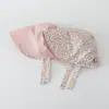Chapéu de Pescador Dupla Face para Bebês Meninas, Estilo Coreano e Japonês, Estampa Floral Pequena, Chapéu de Sol Ajustável, Chapéu Bucket de Exterior Transfronteiriço para Crianças de 2 Anos