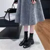 Elegantes y atractivas, nuevas botinetas estilo francés 2026 para mujer, nuevas botas elásticas ajustadas de tacón medio para otoño e invierno, botines tipo calcetín
