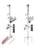 Soporte de Pesca Cuatro en Uno, Soporte de Torreta Universal Montado en el Suelo para Pesca Salvaje, Bandeja para Cebo, Accesorios para Equipo de Pesca, Soporte de Caña de Pescar Montado en el Suelo