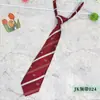 Nueva Corbata JK Fresca de Primavera/Verano para Hombre y Mujer con Rayas Diagonales Estudiante Escolar Cremallera Corbata Perezosa Venta al por Mayor