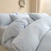 Juego de Cuatro Piezas de Terciopelo de Leche Engrosado Grado A Color Púrpura Taro con Funda Nórdica de Forro Polar de Coral Estampado Tridimensional por Ambos Lados para Ropa de Cama de Otoño e Invierno