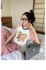 Pijamas de mujer de primavera y otoño de manga larga, bonitos y sencillos, ropa de casa de alta gama 2023, nuevo atuendo, traje de talla grande