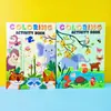 A4 Animales del Bosque para Colorear y Pintar Libro Grande para Colorear Dibujo Lineal para Copiar Elefante Libro para Colorear con Crayones Libro de Pintura para Niños