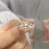 Novo Anel de Casal Lua de Pedra Anjo e Diabo Moda Aberto Ajustável Presente para Amigos Homens e Mulheres