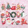 Grande acessórios de resina de Natal Papai Noel boneco de neve diy Natal imã de geladeira presente material de capa de telefone