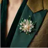 Broche de Hoja de Arce con Pedrería de Aleación de Gama Alta, Broche de Ropa para Mujer Moderno y Elegante, Accesorio de Alfiler Fijo